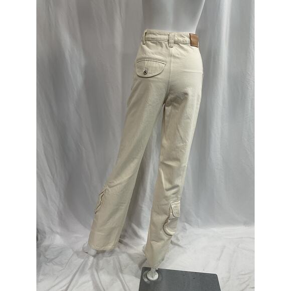Helsa Straight Leg White Workwear Pants Size XS - Picture 3 of 5